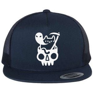 Threadless Obinsun Doom Cat Flat Bill Trucker Hat