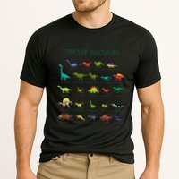 Types Of Dinosaurs Dino Identification Performance Shirt