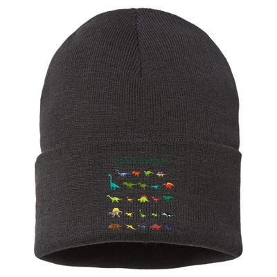 Types Of Dinosaurs Dino Identification Sustainable Knit Beanie
