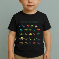 Types Of Dinosaurs Dino Identification Toddler T-Shirt