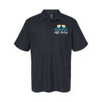 Teacher Off Duty Last Day Of School Tropical Vacation Gift Softstyle Adult Sport Polo