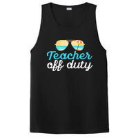 Teacher Off Duty Last Day Of School Tropical Vacation Gift PosiCharge Competitor Tank