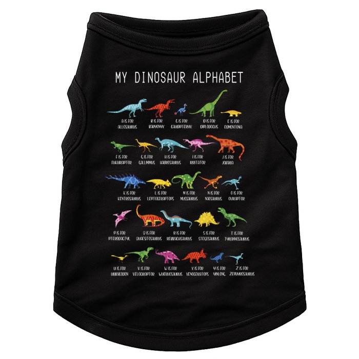 Types Of Dinosaurs Alphabet Dino Identification Doggie Tank
