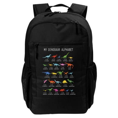 Types Of Dinosaurs Alphabet Dino Identification Backpack