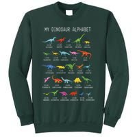 Types Of Dinosaurs Alphabet Dino Identification Sweatshirt