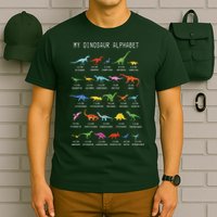 Types Of Dinosaurs Alphabet Dino Identification T-Shirt