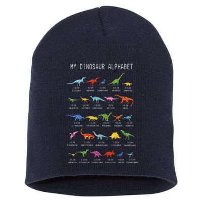 Types Of Dinosaurs Alphabet Dino Identification Short Acrylic Beanie