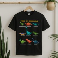 Types Of Dinosaur Dino And Kids Dino Pedia Great Gift T-Shirt