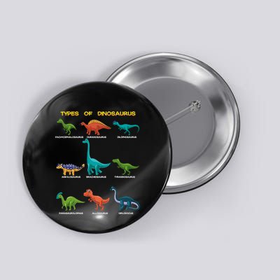 Types Of Dinosaur Dino And Kids Dino Pedia Great Gift Button
