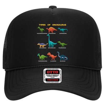 Types Of Dinosaur Dino And Kids Dino Pedia Great Gift Trucker Hat