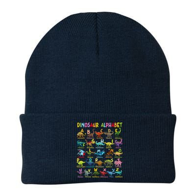 Types Of Dinosaurs Alphabet Az Abc Dino Identification Knit Cap Winter Beanie