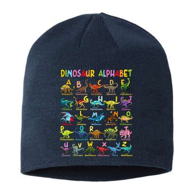 Types Of Dinosaurs Alphabet Az Abc Dino Identification Sustainable Beanie