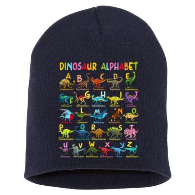 Types Of Dinosaurs Alphabet Az Abc Dino Identification Short Acrylic Beanie