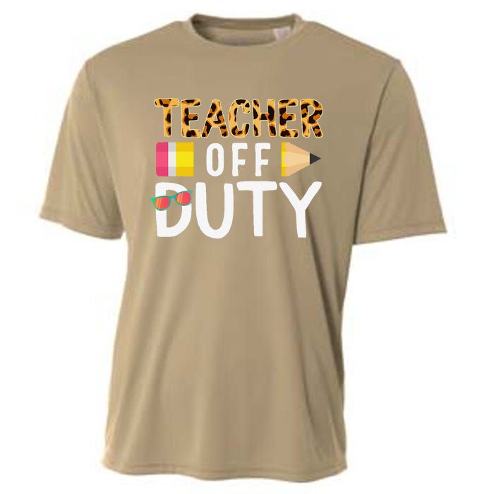 Teacher Off Duty Happy Last Day Of School Teacher Summer Cute Cooling Performance Crew T-Shirt