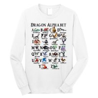 Types Of Dragons Alphabet Az Abc Dragon Identification Long Sleeve Shirt