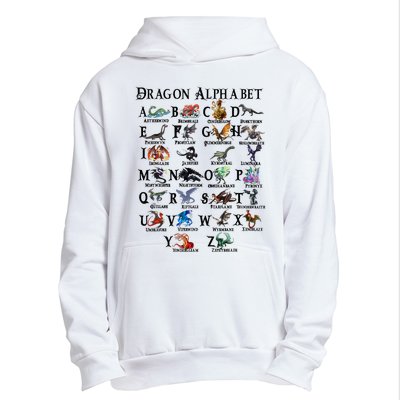 Types Of Dragons Alphabet Az Abc Dragon Identification Urban Pullover Hoodie