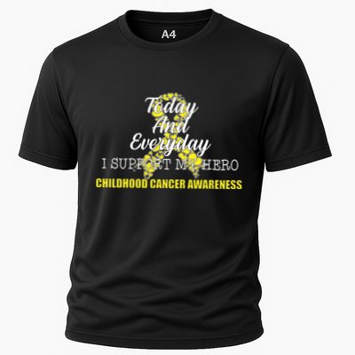 Today Everyday I Support My Hero Childhood Cancer Performance Shirt