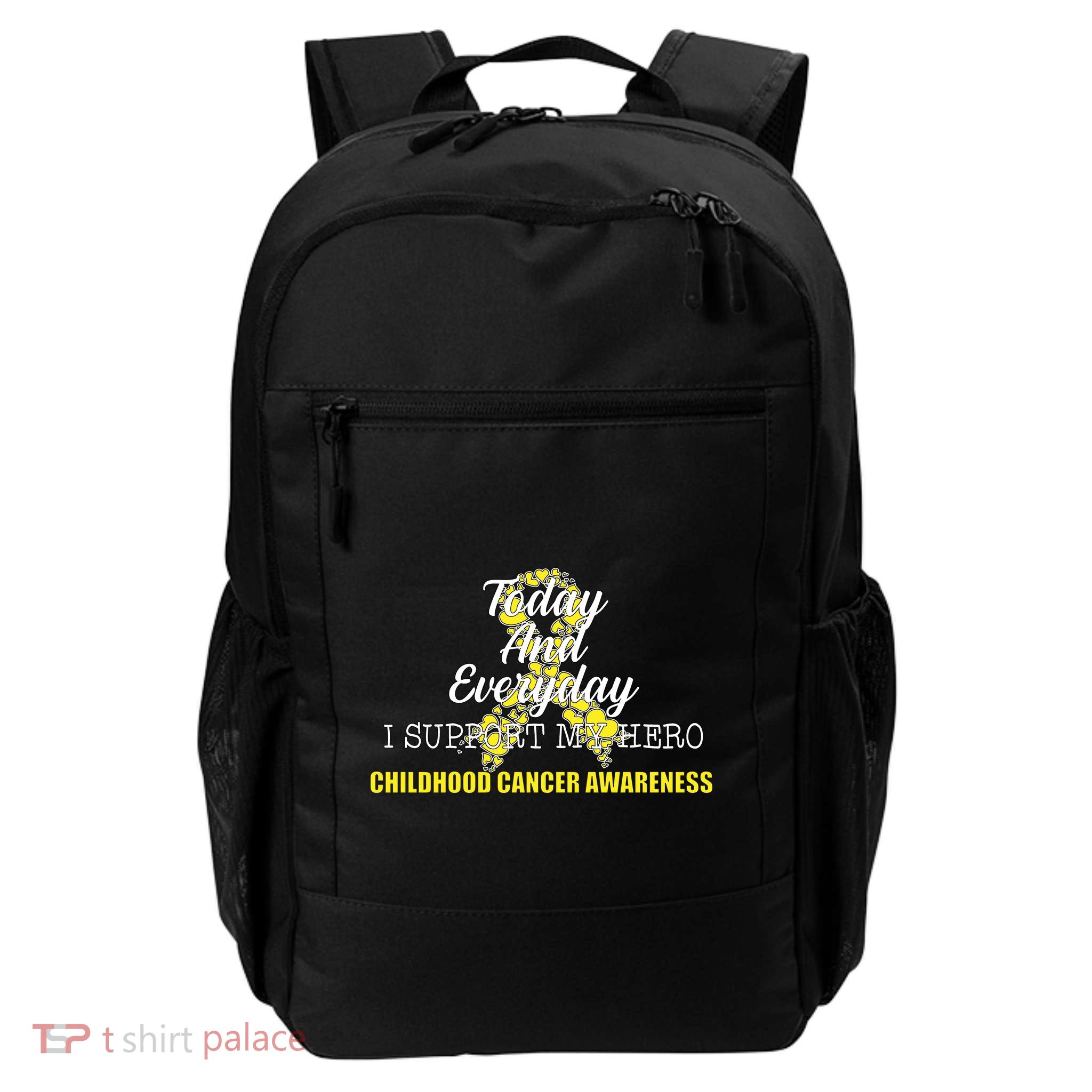 Today Everyday I Support My Hero Childhood Cancer Backpack