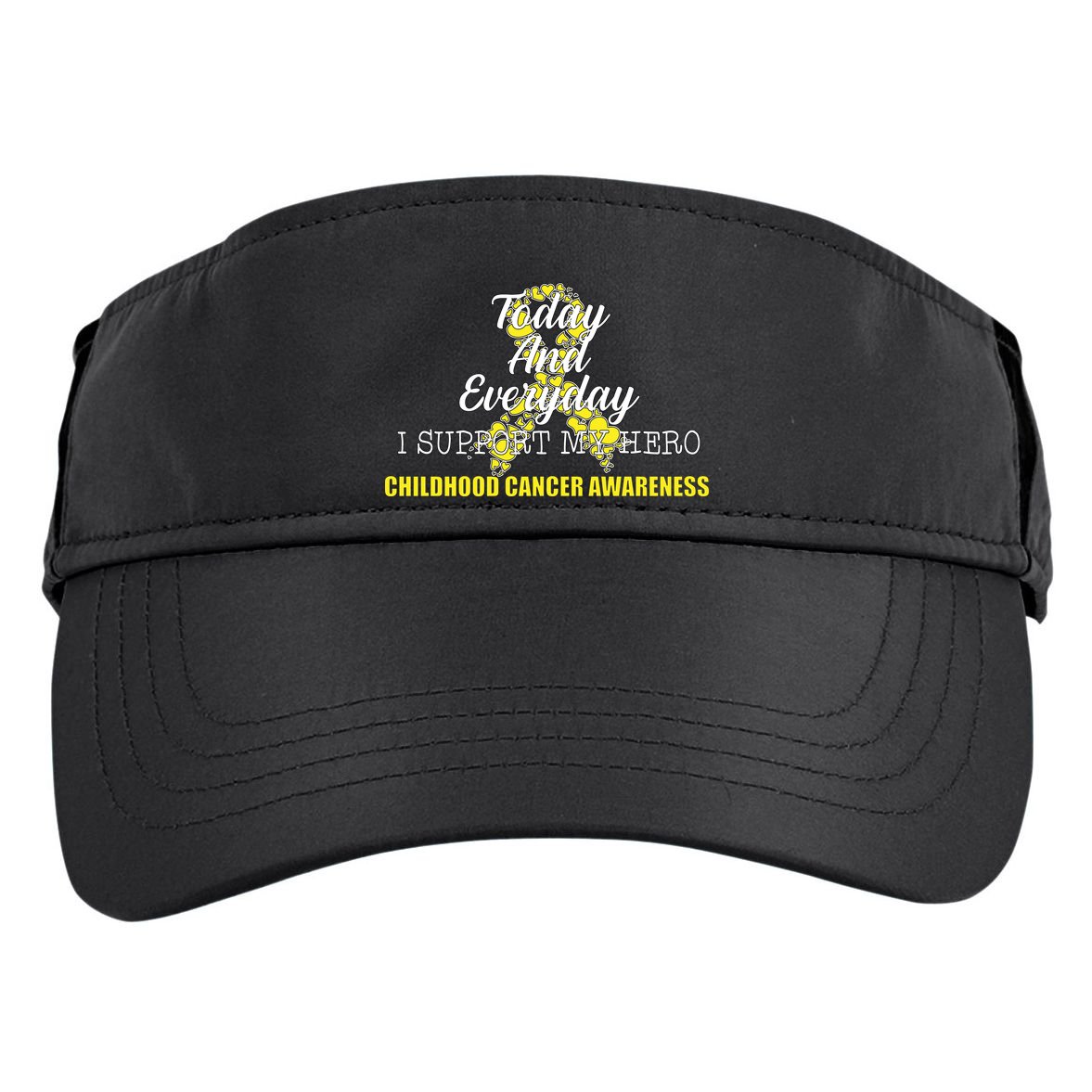 Today Everyday I Support My Hero Childhood Cancer Adult Drive Performance Visor