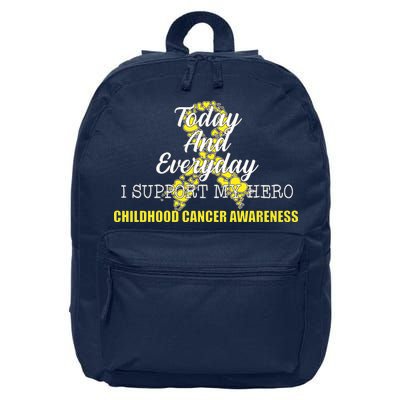 Today Everyday I Support My Hero Childhood Cancer 16 in Basic Backpack