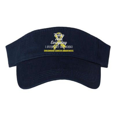 Today Everyday I Support My Hero Childhood Cancer Valucap Bio-Washed Visor