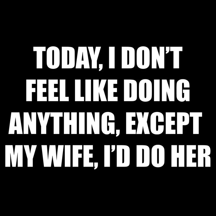 Today I Don't Feel Like Doing Anything Except My Wife I'd Do Her 16 in Basic Backpack