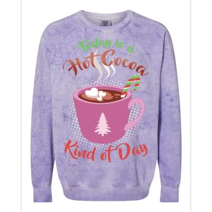 Today Is A Hot Cocoa Kind Of Day Colorblast Crewneck Sweatshirt