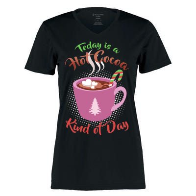 Today Is A Hot Cocoa Kind Of Day Women's Momentum V-Neck T-Shirt