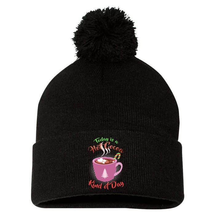 Today Is A Hot Cocoa Kind Of Day Pom Pom 12in Knit Beanie