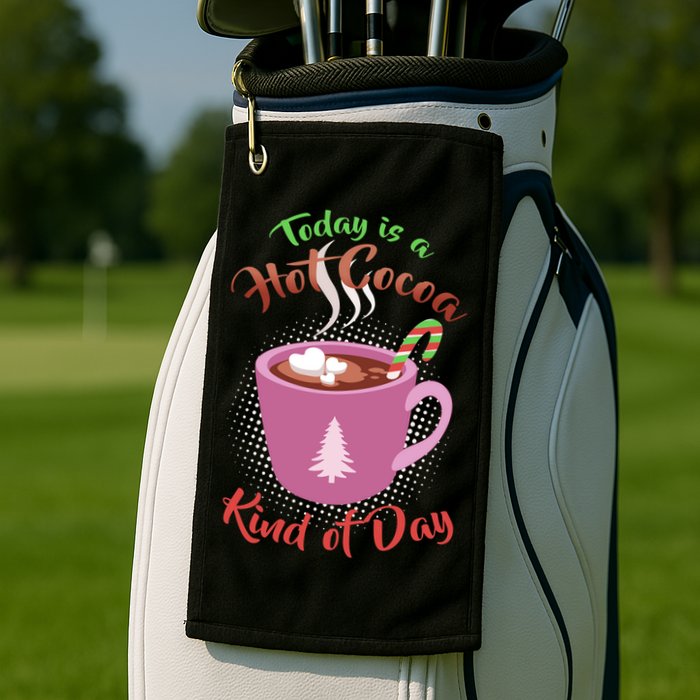 Today Is A Hot Cocoa Kind Of Day Golf Towel