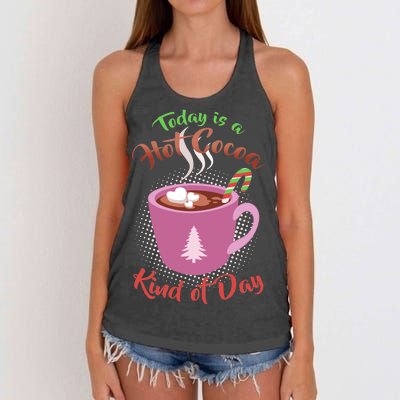 Today Is A Hot Cocoa Kind Of Day Women's Knotted Racerback Tank