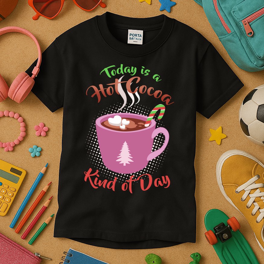 Today Is A Hot Cocoa Kind Of Day Kids T-Shirt
