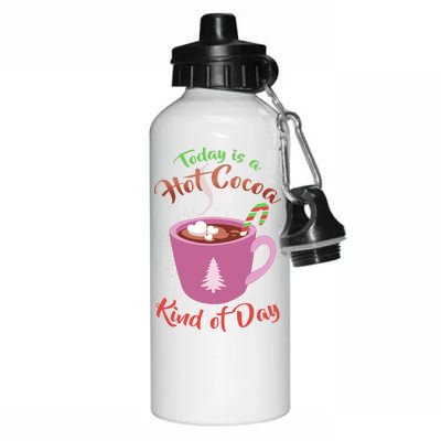 Today Is A Hot Cocoa Kind Of Day Aluminum Water Bottle