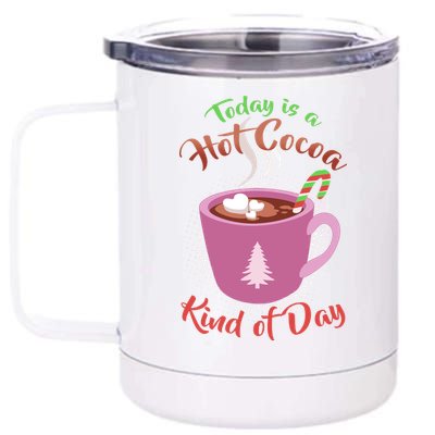 Today Is A Hot Cocoa Kind Of Day 12 oz Stainless Steel Tumbler Cup