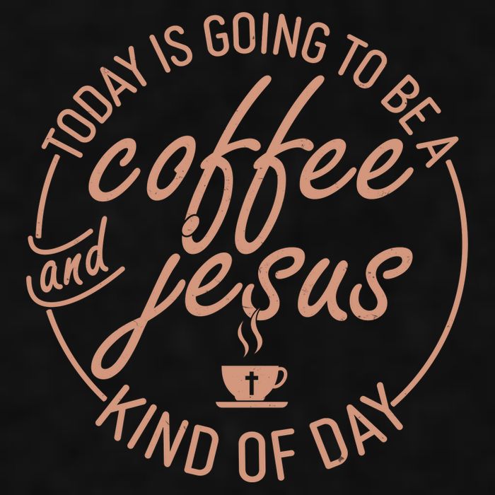 Today Is Going To Be A Coffee And Jesus Kind Of Day Ladies PosiCharge Tri-Blend Wicking Tank