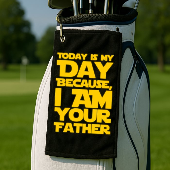 Today Is My Day Because I Am Your Father Golf Towel
