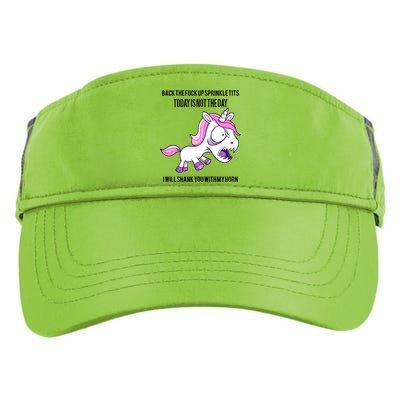 Today Is Not The Day Shank You Unicorn Horn Adult Drive Performance Visor