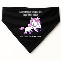 Today Is Not The Day Shank You Unicorn Horn USA-Made Doggie Bandana