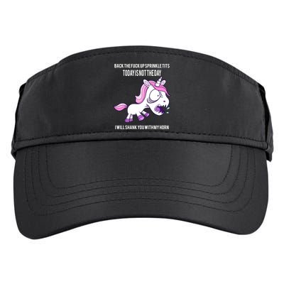 Today Is Not The Day Shank You Unicorn Horn Adult Drive Performance Visor