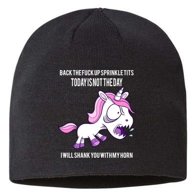 Today Is Not The Day Shank You Unicorn Horn Sustainable Beanie