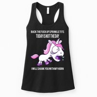 Today Is Not The Day Shank You Unicorn Horn Womens Tank Top