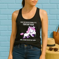 Today Is Not The Day Shank You Unicorn Horn Womens Tank Top
