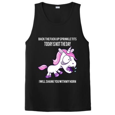 Today Is Not The Day Shank You Unicorn Horn PosiCharge Competitor Tank