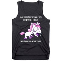 Today Is Not The Day Shank You Unicorn Horn Tank Top