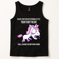 Today Is Not The Day Shank You Unicorn Horn Tank Top