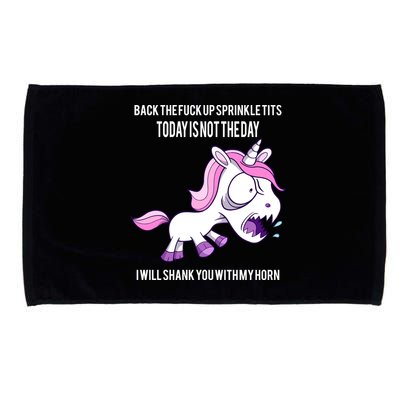 Today Is Not The Day Shank You Unicorn Horn Microfiber Hand Towel