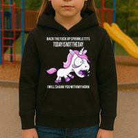 Today Is Not The Day Shank You Unicorn Horn Kids Hoodie