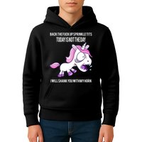 Today Is Not The Day Shank You Unicorn Horn Kids Hoodie