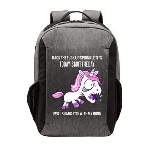 Today Is Not The Day Shank You Unicorn Horn Vector Backpack