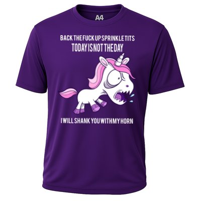 Today Is Not The Day Shank You Unicorn Horn Performance Shirt